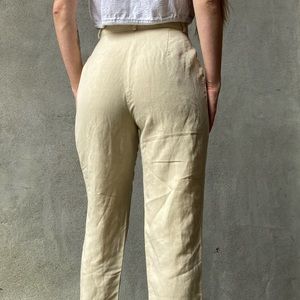 SOLD🔅Vintage 90s linen-blend trousers